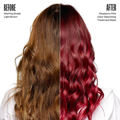 Raspberry Pink Hair Color Depositing Treatment Mask